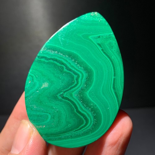 Campione minerale grezzo a grappolo trasparente Malachite lucida naturale 50G - Foto 7 di 12