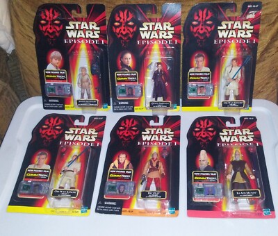 Hasbro Star Wars Episode 1 Lot of 6 Comm Tech Action Figures 1998 ...