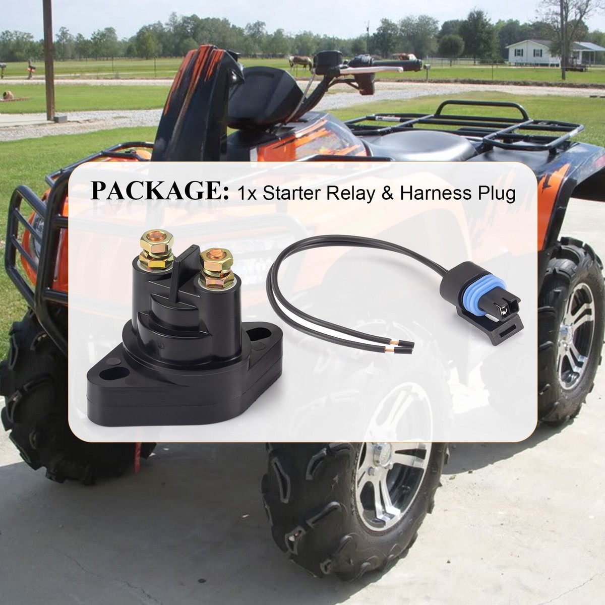 0445-058 Solenoid Starter Relay Compatible With Arctic Cat 400 450 500 550 650 700 1000 0445 036