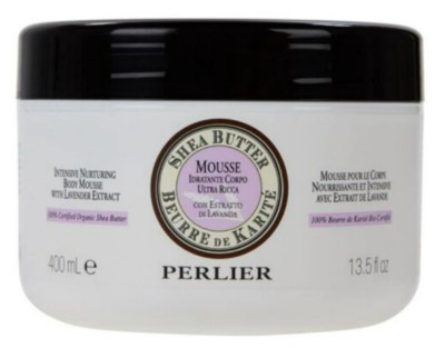 #Perlier Shea Butter Nurturing Body Mousse w/Lavender Extract 13.5 oz. NEW