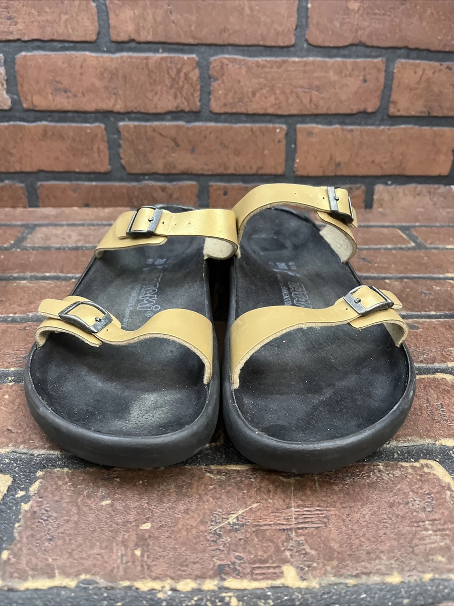 TATAMI by Birkenstock 2 Strap Leather Sandals Size 43 US 10