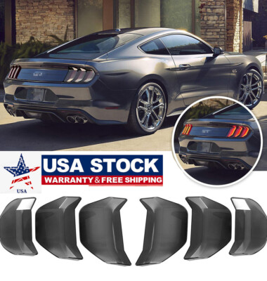Smoked Black Tail Light Lamp Covers Trim For Ford Mustang 99-04