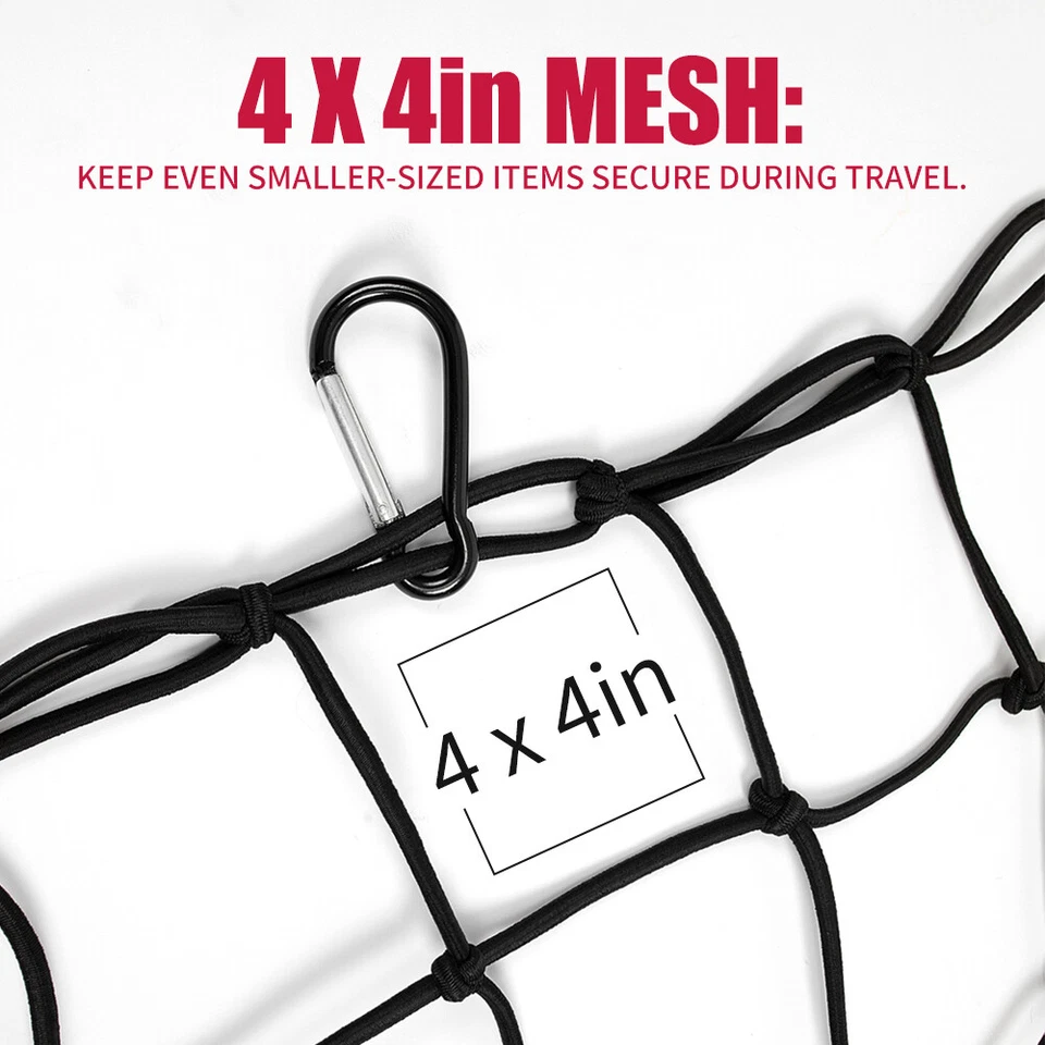 Латексный задний багажник кровать сверхпрочный шнур банджи грузовая сетка для Dodge Ram 1500 2500 - Изображение 4 из 4