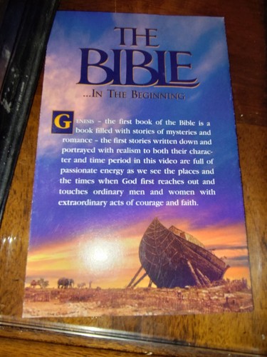 VHS Movie of "The Bible in the Beginning-George C. Scott" W/S 20th Century Fox - Picture 3 of 4