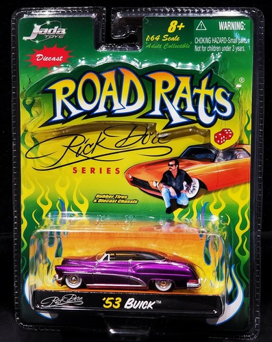 Jada 53 1953 Buick Super Riviera Rick Dore Road Rats Hot Rod Car Purple RARE - Picture 2 of 4