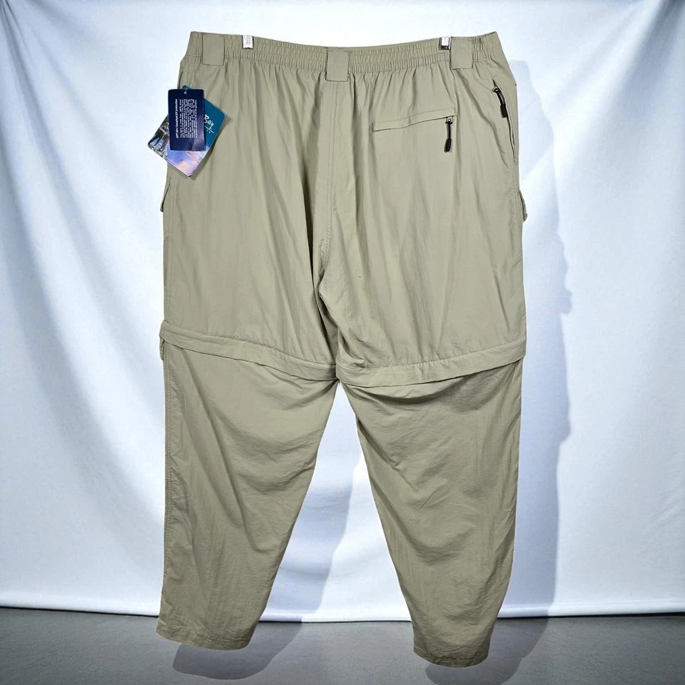 Bimini Bay Convertible Cargo Pants Men 3XL Beige UPF 50+ Outdoor Hiking NWT - Image 2 of 4