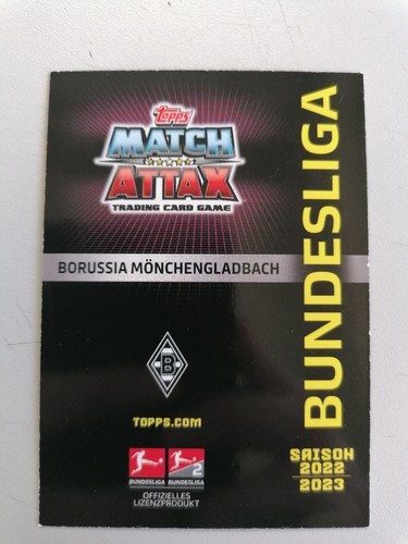Topps Match Attax Bundesliga 2022/23 n.253 Borussia Mönchengladbach logo stemma - Foto 2 di 2