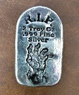 Monarch Precious Metals 2 Troy Oz .999 Fine Silver R.I.P. Bar Bullion Very RARE