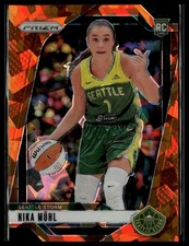Nika Muhl #75 2024 Panini Prizm WNBA Ice Orange Prizms 7462