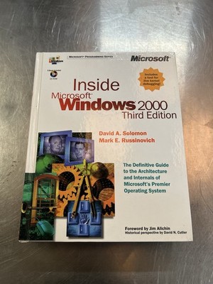 Vintage Computer Manual Inside Microsoft Windows 2000 Solomon & NOS Book & CD