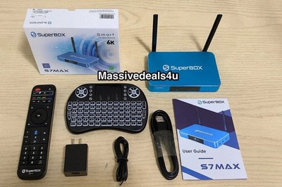 2026 SuperBOX S7 MAX & Backlit Recharge Keyboard. 6K Android - Latest Released