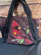 Chala Tote With Leather Redbird Application