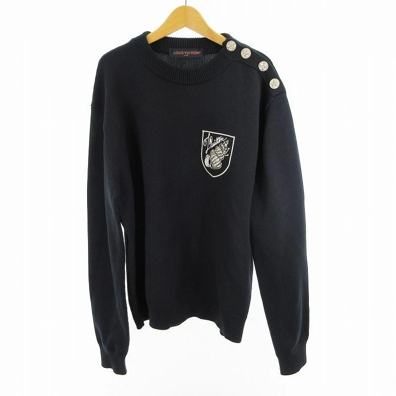 Louis Vuitton Cotton Blue Sweaters for Men for sale | eBay