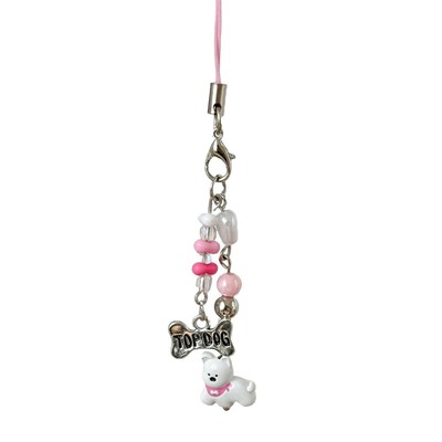Delightful Bear Bag Charm Phone Hanging Decoration Unique Keychain Adornment