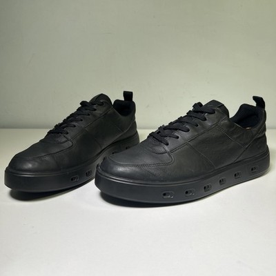 Ecco Mens Street 720 W Sneaker Size 46 12 Black Leather GoreTex Waterproof Shoe