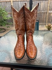 Vintage Larry Mahan Alligator Cowboy Boots Size 10.5D