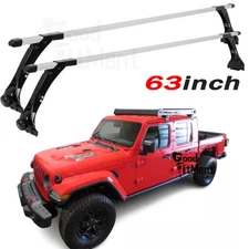 63" Adjustable Cargo Roof Rack Crossbar For Jeep Wrangler 18+ JL & Gladiator JT