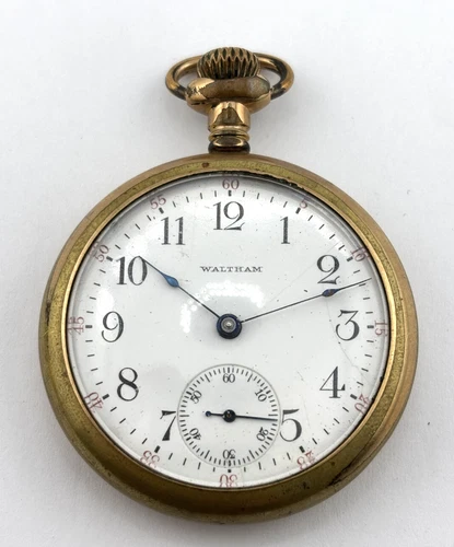 Waltham  1904 Antique Mechanical Pocket Watch  7J   16s   13688712 DOESN'T WORK