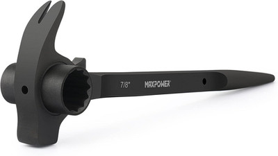 MAXPOWER 3/4'' X 7/8'' Scaffold Ratchet Wrench, Spud Podger Spanner, Multifunction