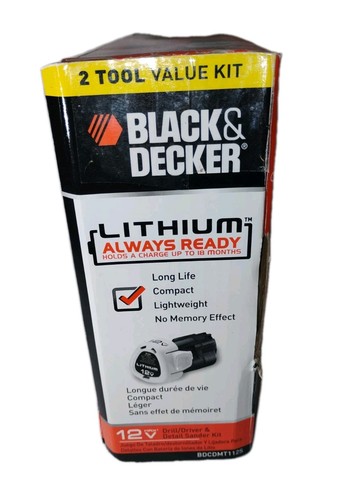 Black & Decker 12V Cordless Lithium Drill Driver Sander Tool Matrix BDCDMT112S - Picture 4 of 11