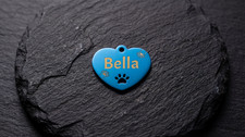 Custom Pet ID Tag Dog Cat Name Tag with Double Side Engraving, Stainless Ste