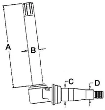 Used Spindle - Left Hand & Right Hand fits John Deere 1020 2020 2030 AR67416