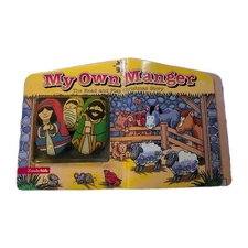 Vintage Zonderkidz My Own Manger Hardcover  Nativity Book Set