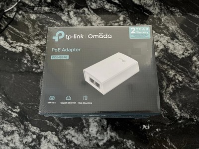 TP-Link PoE Injector | PoE Adapter 24V DC Passive PoE | Gigabit Ports | Up to 10
