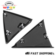 Set Of 2 Door Mirror Triangle Trim Covers For Chevrolet Silverado Gmc Sierra