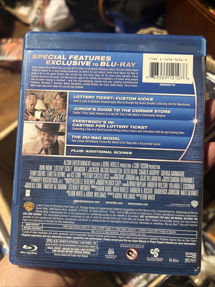 Lottery Ticket Blu-ray DVD 2 Disc Set Rare, Ice Cube, Bow Wow