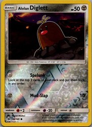 Alolan Diglett 86/149 Sun & Moon Base Set Reverse Holo Common