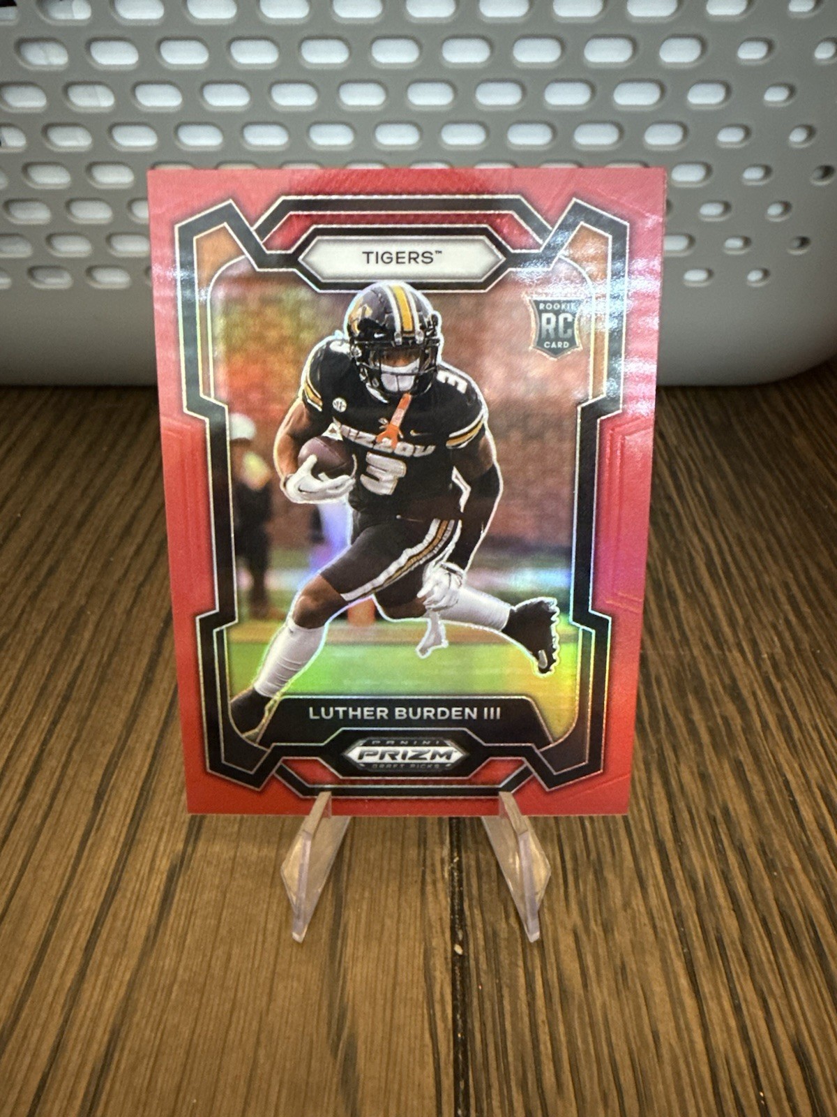 2024 Panini Prizm Draft Picks Chicago Bears Star Red Luther Burden III (RC) /299