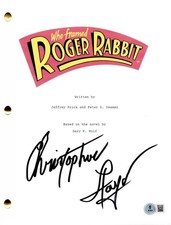 Christopher Lloyd Signed Who Framed Roger Rabbit Full Script Autograph Beckett