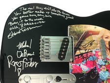 Heart Band Signed Fender Guitar with Barracuda Lyrics