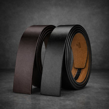 No Buckle 3.5Cm Width Genuine Leather Belt Straps without Automatic Buckle Waist
