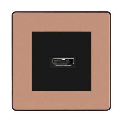 BG Evolve poliertes Kupfer PCDCPHDMI1B 1 Gang einzelne HDMI-Buchse