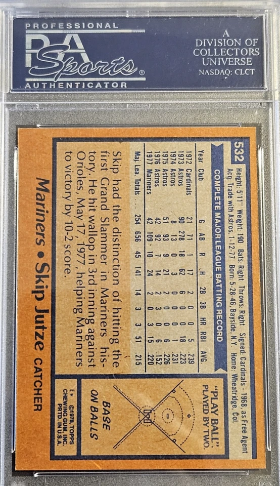 1988 Topps #138 Ruben Rodriguez, PSA 9 / MINT, Seattle Seahawks - Image 2 of 2