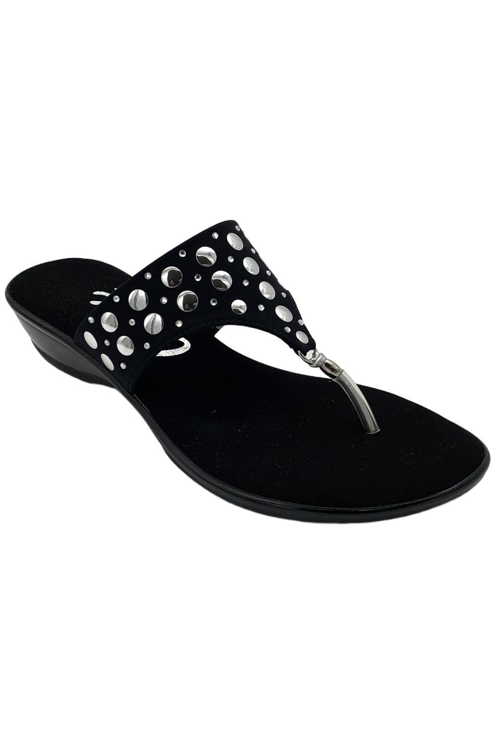 Женские босоножки-стринги Onex Mermaid черного цвета 15990₽