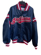 Starter Vintage Cleveland Indians Satin Jacket L