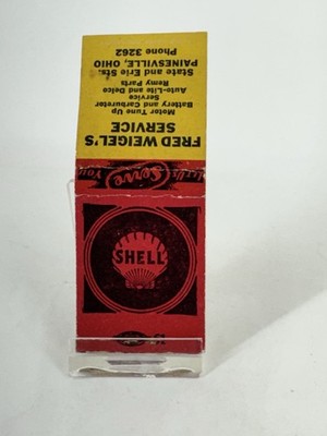1940s-50s Shell Gas Oil Weigel s Service Station Ohio m9