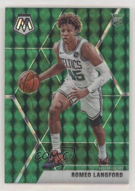 2019-20 Panini Mosaic Rookies Green Prizm Romeo Langford #233 Rookie RC 3do
