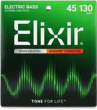 Elixir Strings Nanoweb Electric Bass Guitar S...