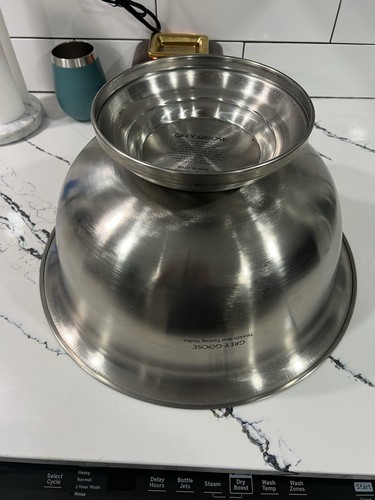 Cubo de hielo grande de 16" gris ganso vodka botella de acero inoxidable ponche tazón - Imagen 4 de 4