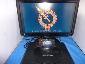 US Sega Saturn System Console in Box + Saroo Elite version SD loader 128GB READ