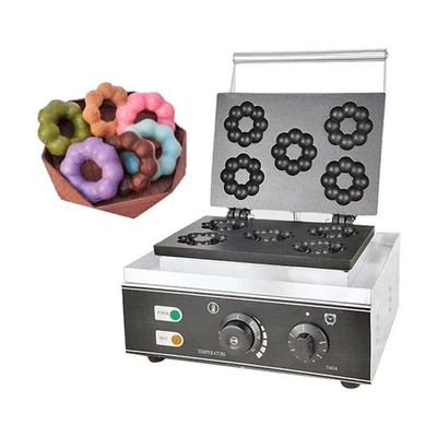 Gewerbliches elektrisches Mini-Waffeleisen Blumenform mit Antihaftbeschichtung - Bild 1 von 4