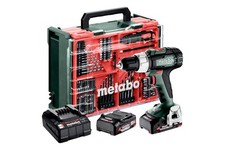 METABO SB 18 L 18V BRUSHLESS HAMMER DRILL SET INC 2 X 2AH BATTERIES