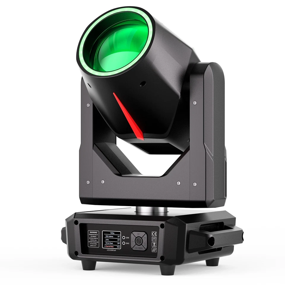 380W RGBW Moving Head Stage Lighting LED Spot Beam DMX Disco DJ Party GOBO Light - Image 3 of 4