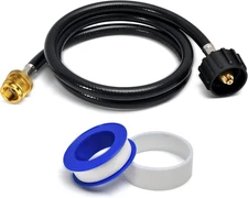 4FT Propane Gas Line Adapter Hose 1lb - 20lb QCC1 Type1 LP Tank Converter 5–40lb