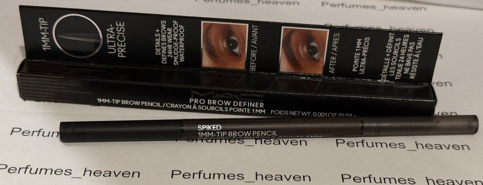 MAC Cosmetics Pro Brow Definer 1mm Tip Full Size Brow Pencil In #  Spiked