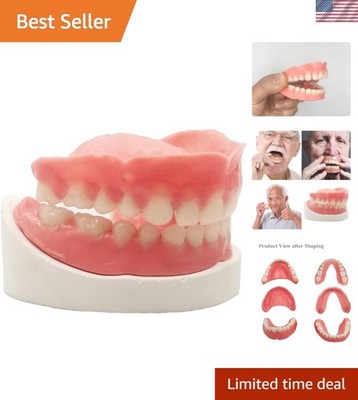Reusable DIY Full Set of Top and Bottom Dentures for Perfect Smile Enhancement